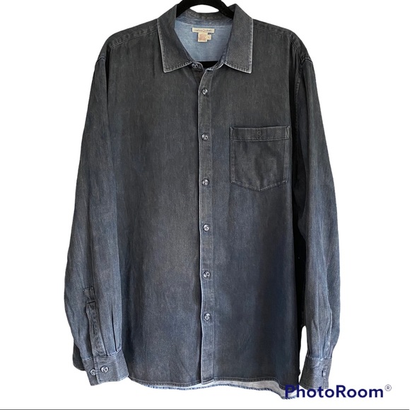 Carbon2Cobalt Other - Men’s Carbon2Cobalt Button Front Long Sleeve Shirt 100% Cotton